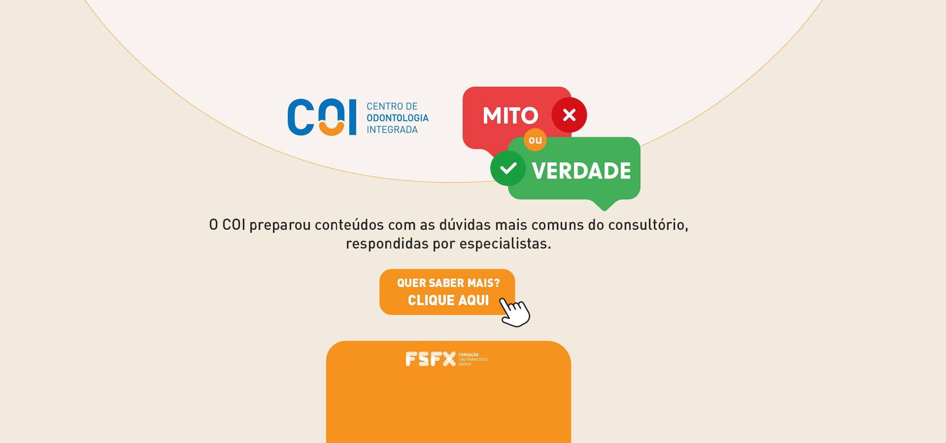 Banner Desktop -Mito ou verdade COI