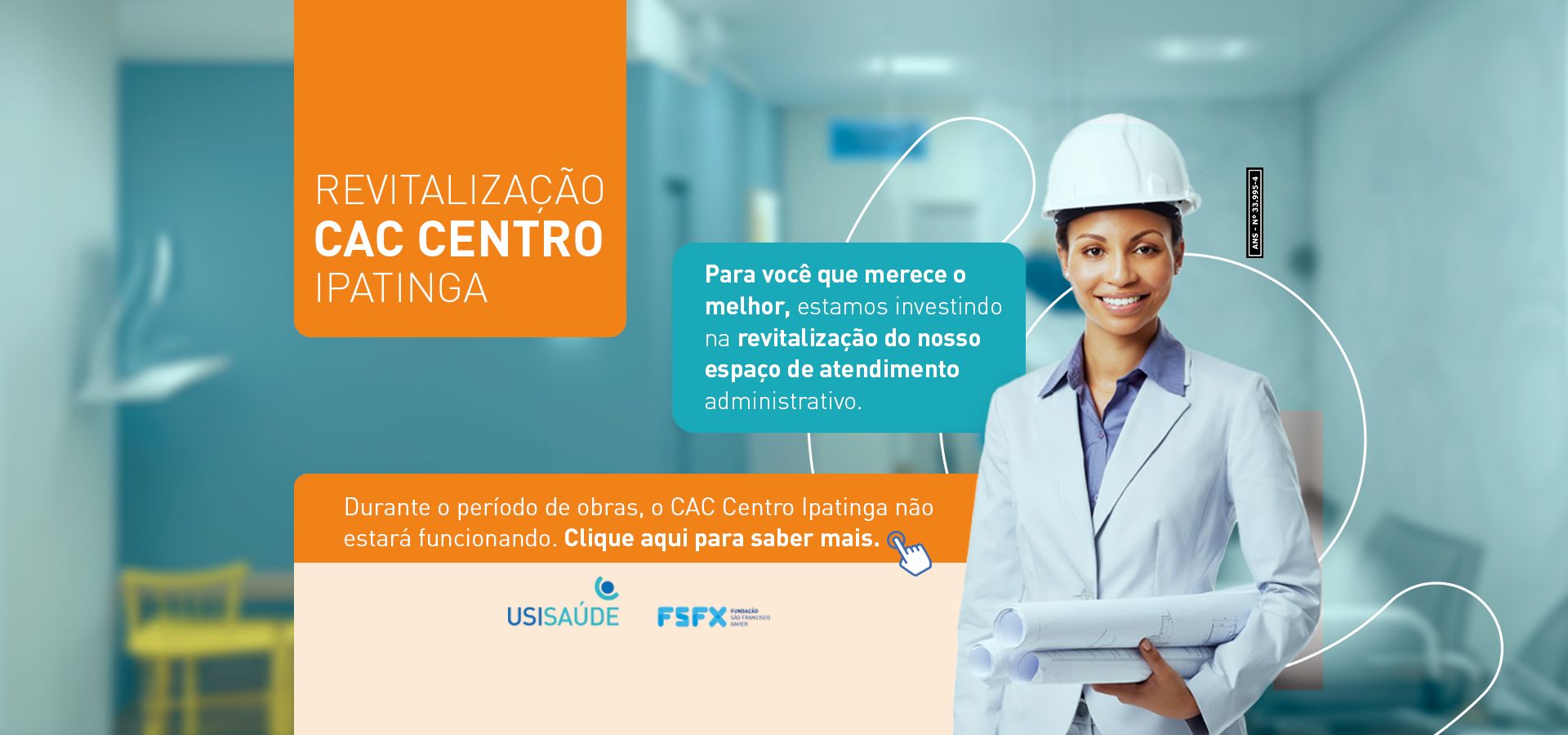 Banner Campanha Revitalização CAC Ipatinga