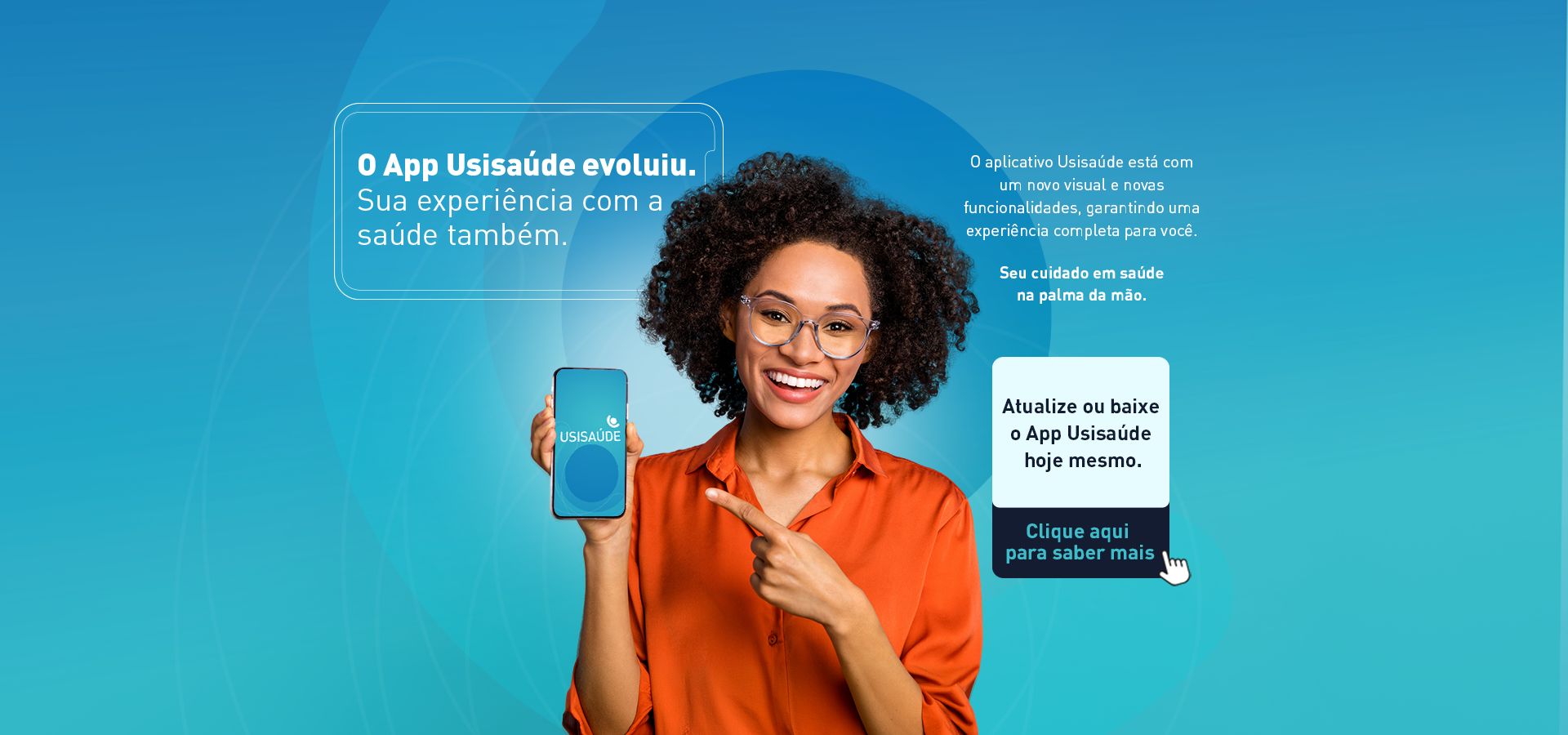 BAnner App Usisaude site desktop