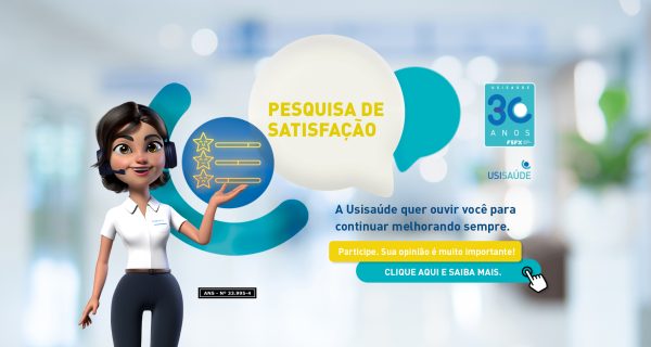 Banner slide Pesquisa de staisfação Usisaude