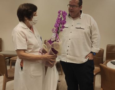 Dra. Vera Gaspar e o Diretor Técnico do HMC, Dr. Alexandre Pinto