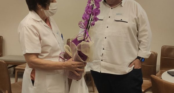 Dra. Vera Gaspar e o Diretor Técnico do HMC, Dr. Alexandre Pinto